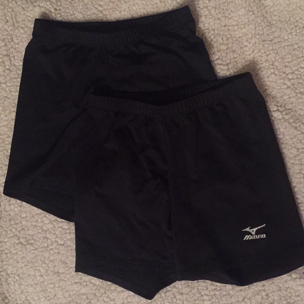 2 pairs of Mizuno spandex shorts, size small